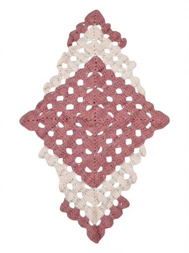 Diamond Pattern Crochet Table Runner