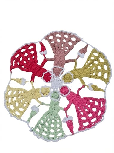 Multicolor Motif Crochet Thalposh